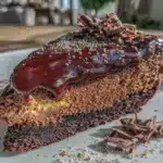 triple chocolate mousse cake - featured image