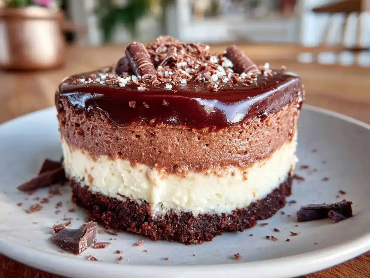 triple chocolate mousse cake preparation steps