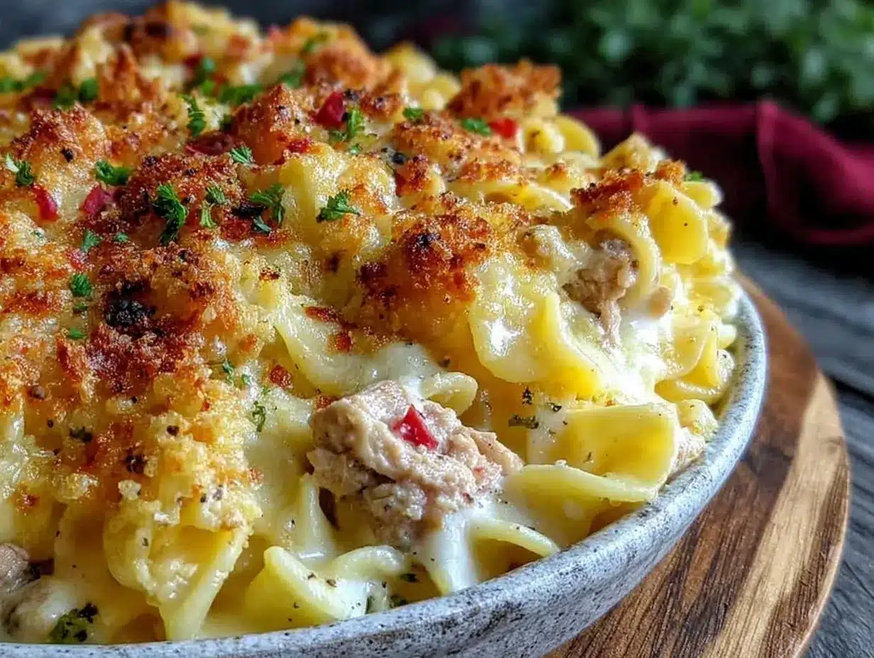 tuna noodle casserole preparation steps