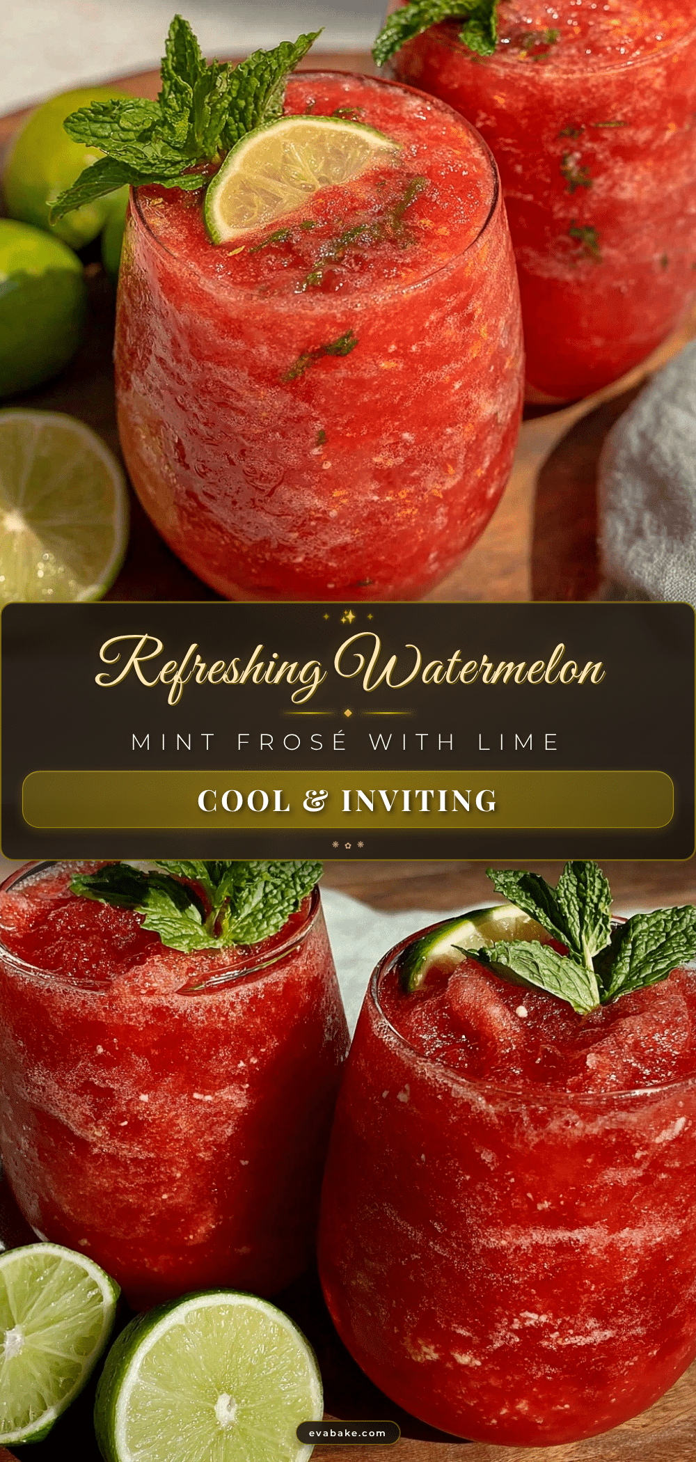 watermelon mint frosé recipe