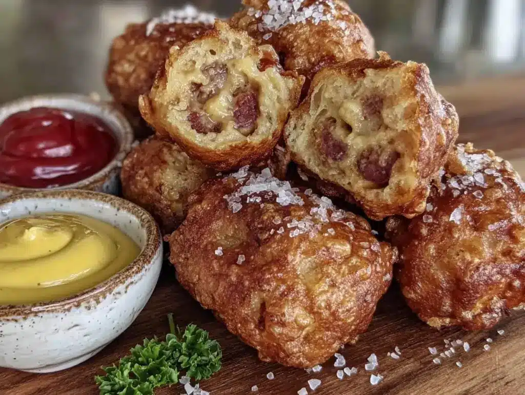 air fryer corn dog bites - featured image