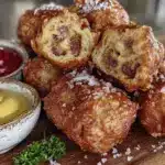 air fryer corn dog bites - featured image