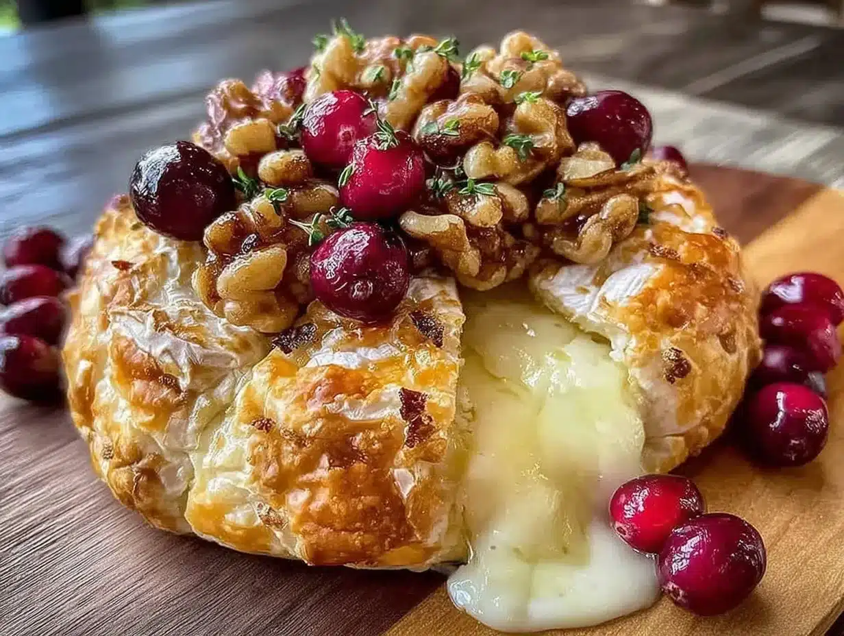 baked brie in puff pastry preparation steps