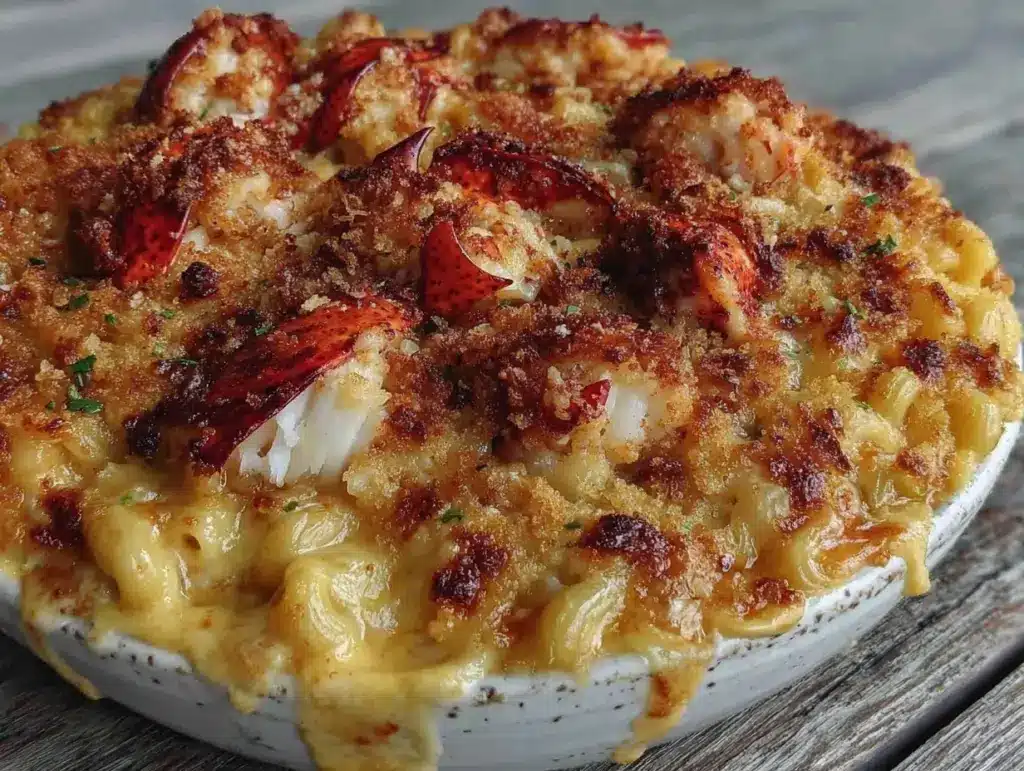 baked lobster mac and cheese - featured image
