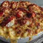 baked lobster mac and cheese - featured image