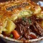 beef and vegetable pot pie - featured image