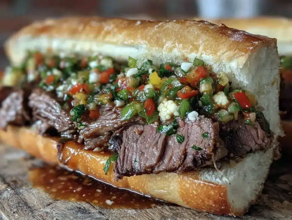 Chicago-Style Italian Beef Sandwiches - featured image