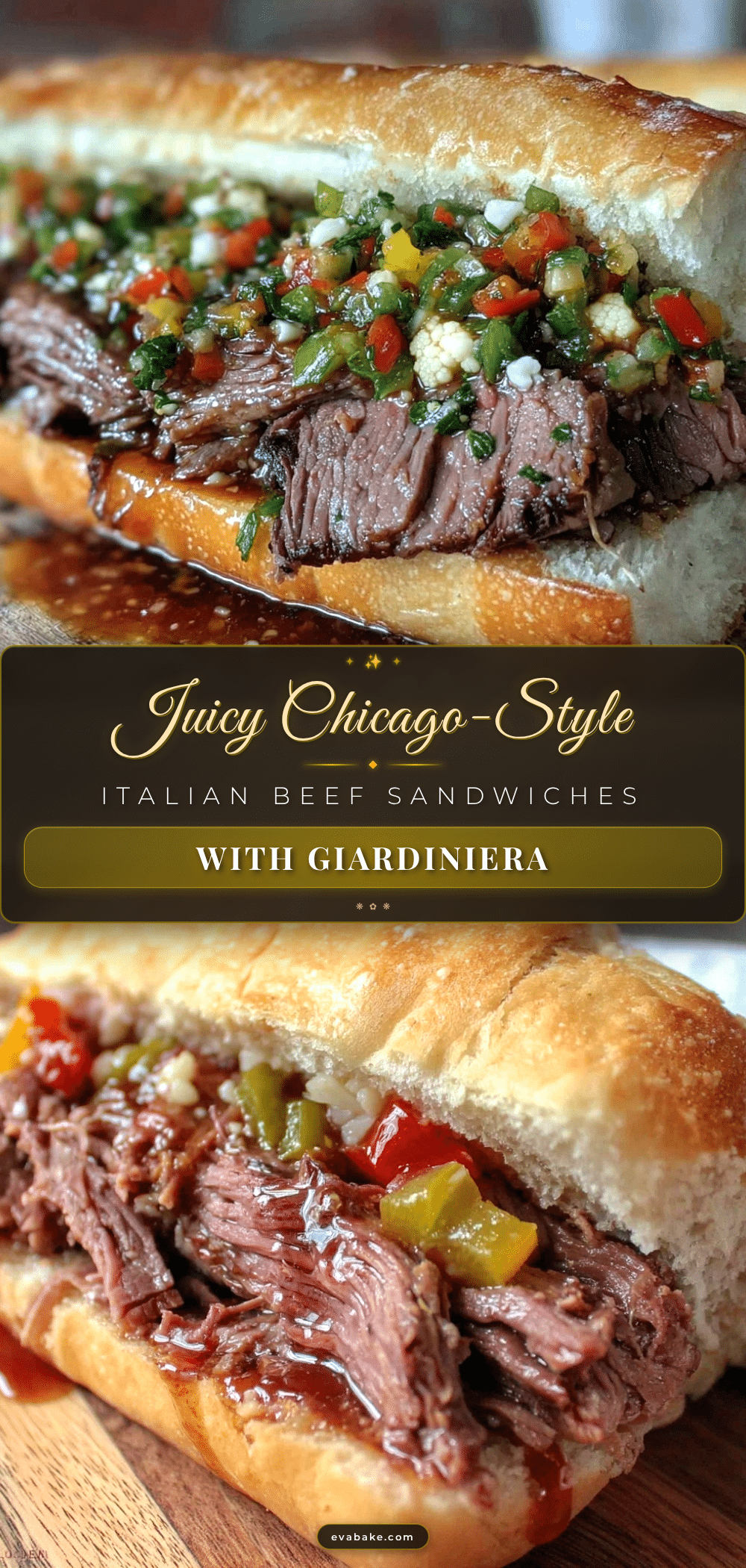Chicago-Style Italian Beef Sandwiches recipe