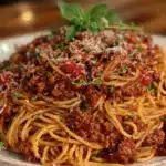 classic spaghetti bolognese - featured image