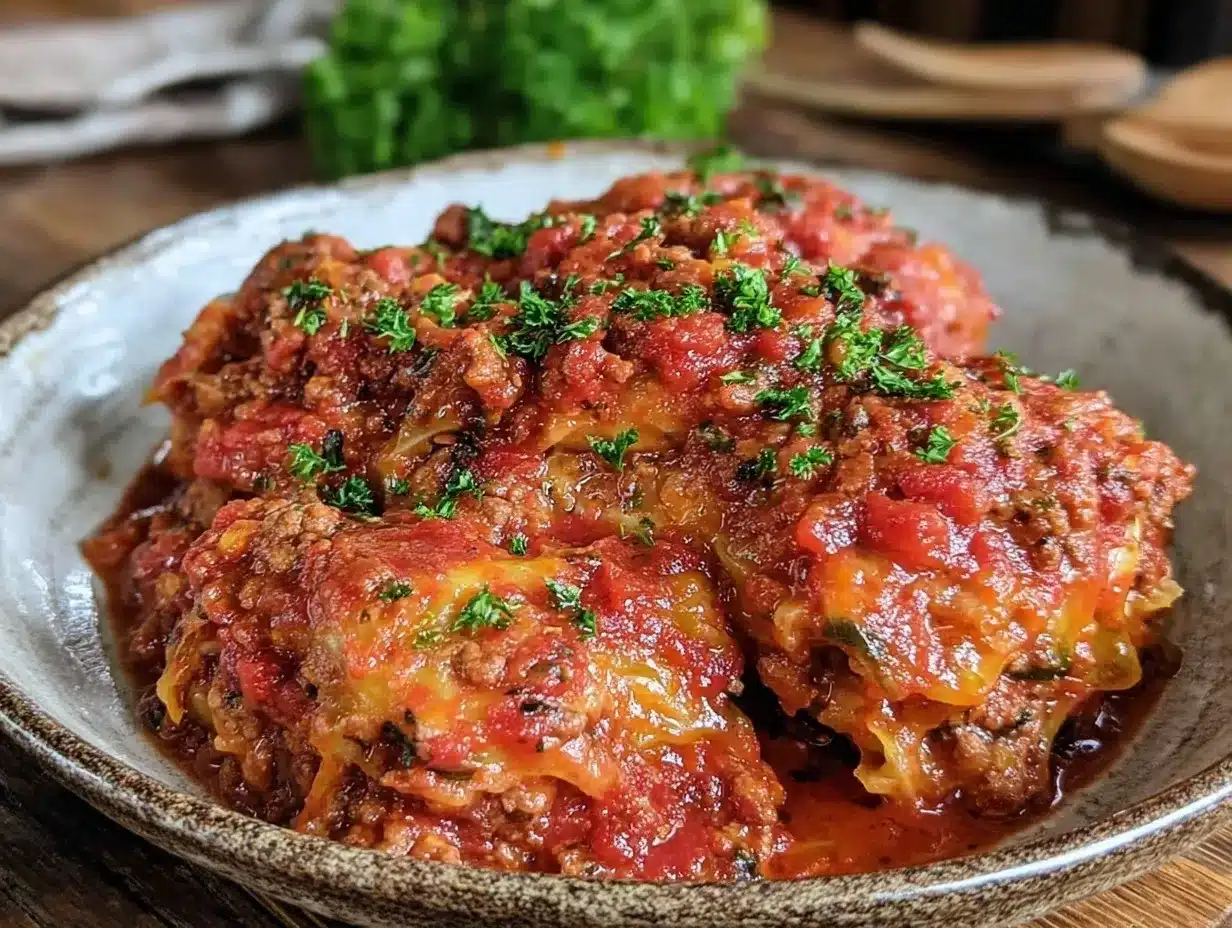 cozy crockpot cabbage roll casserole preparation steps