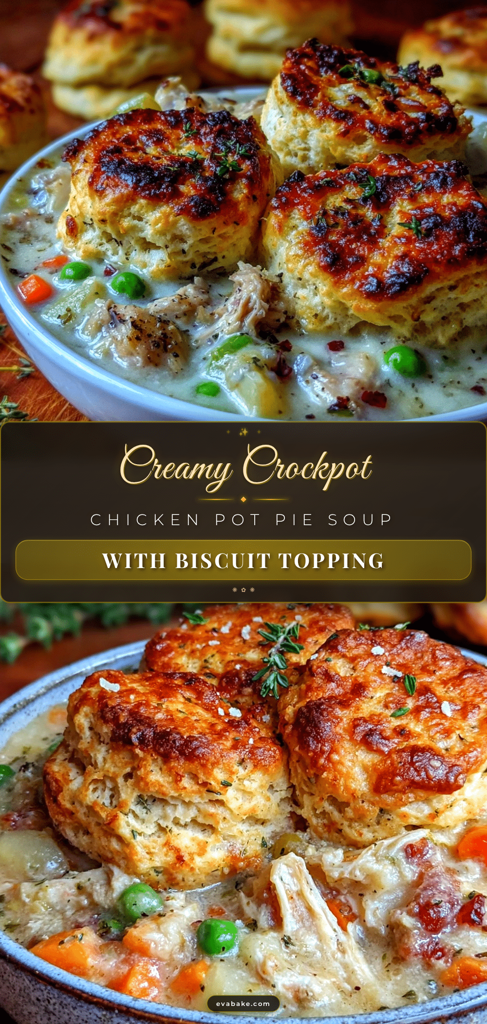 cozy crockpot chicken pot pie soup recipe