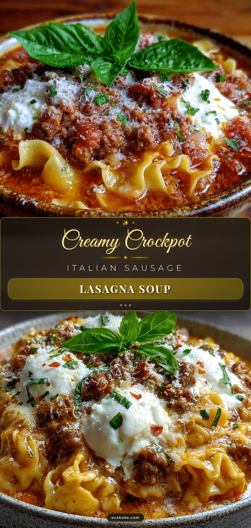 cozy crockpot lasagna soup recipe