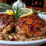 Cozy Crockpot Tuscan White Bean Chicken Thighs - featured image