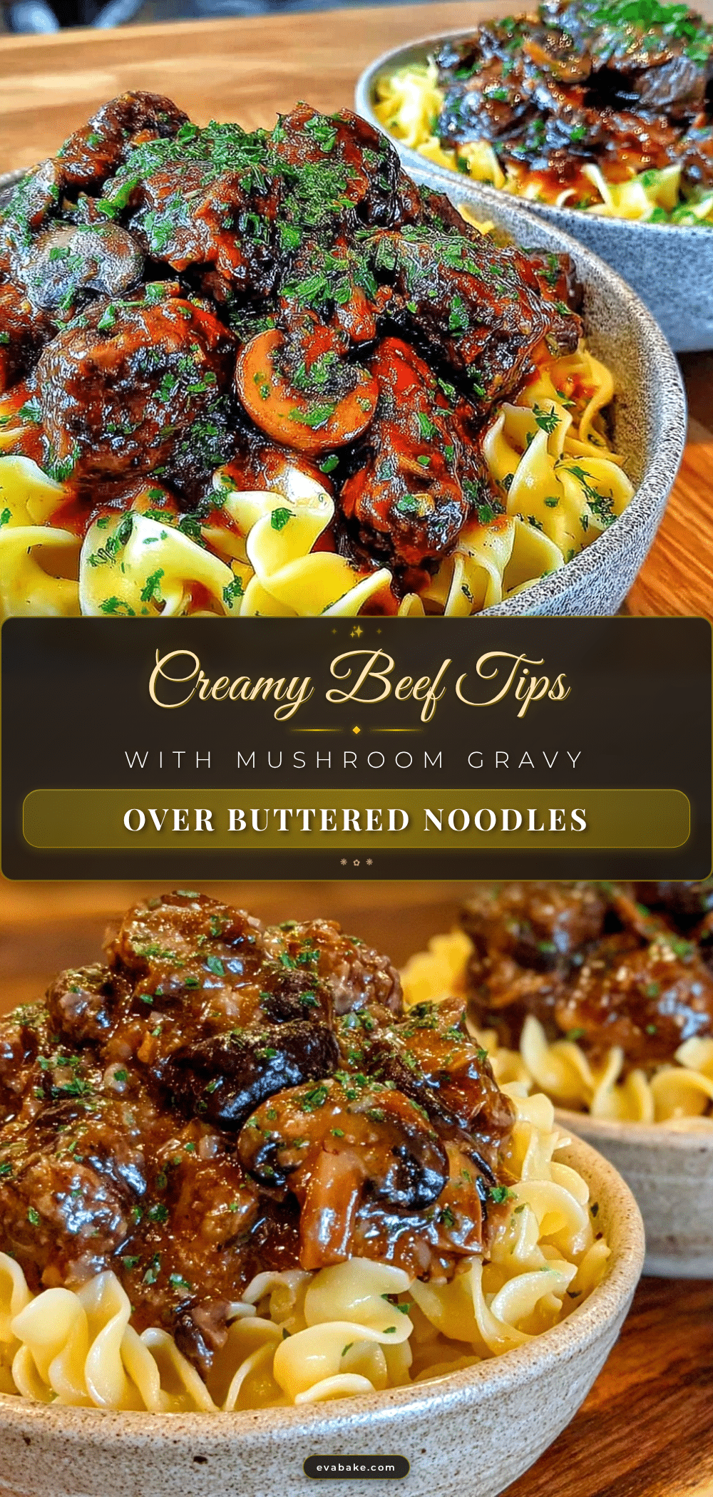 creamy beef tips and mushroom gravy recipe