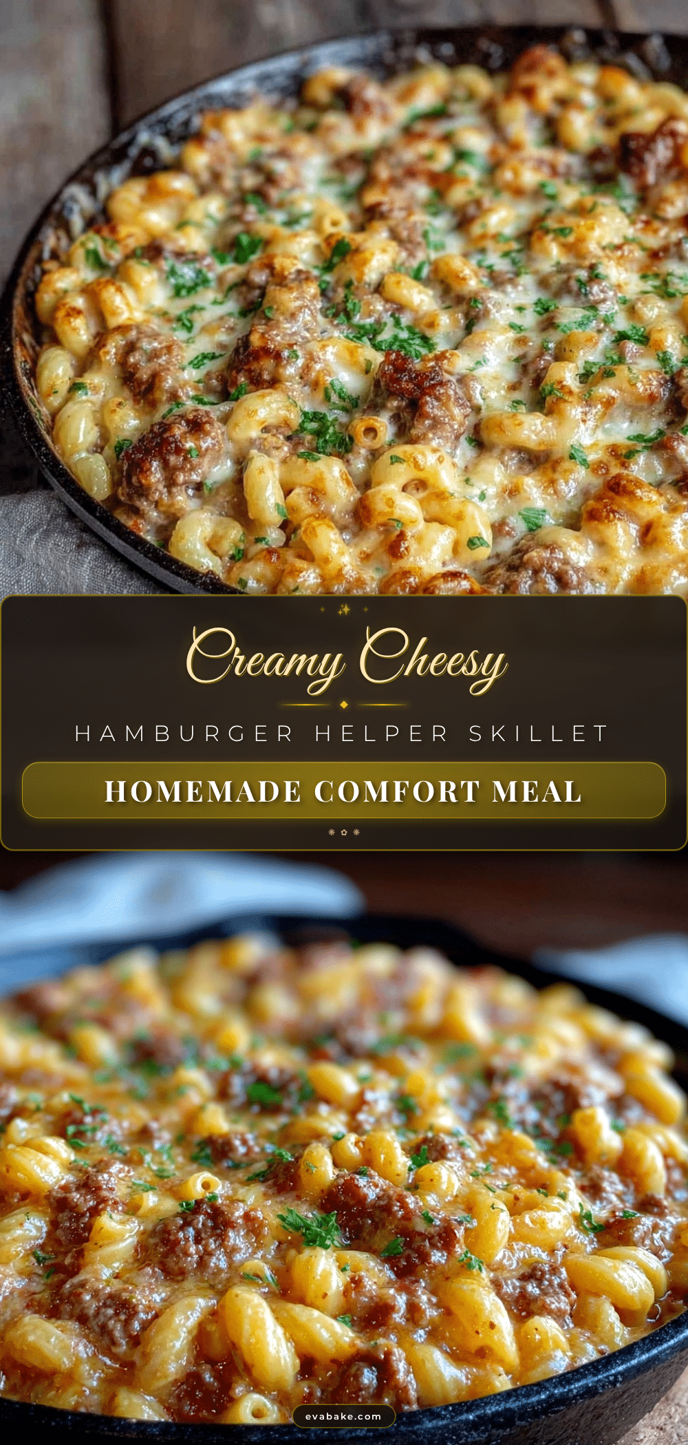 creamy cheesy hamburger helper skillet recipe