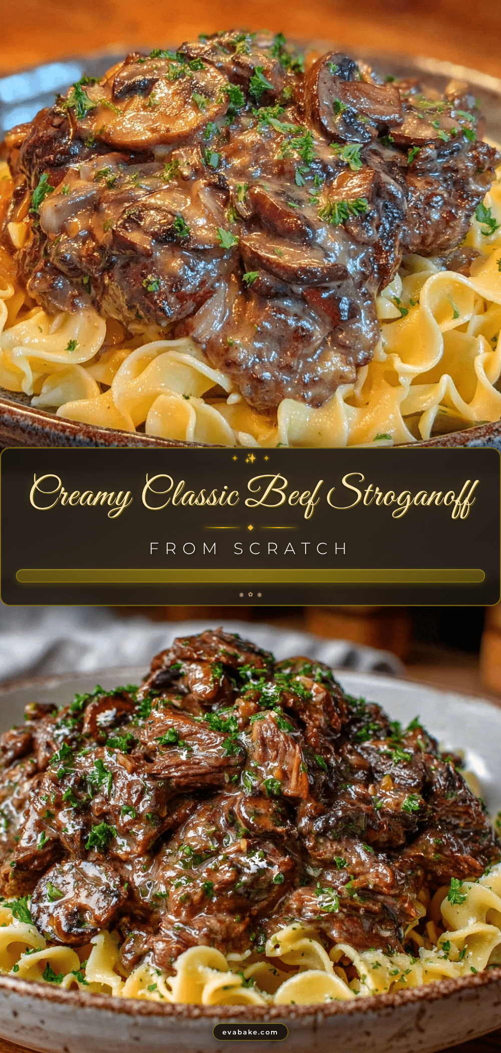 creamy classic beef stroganoff recipe