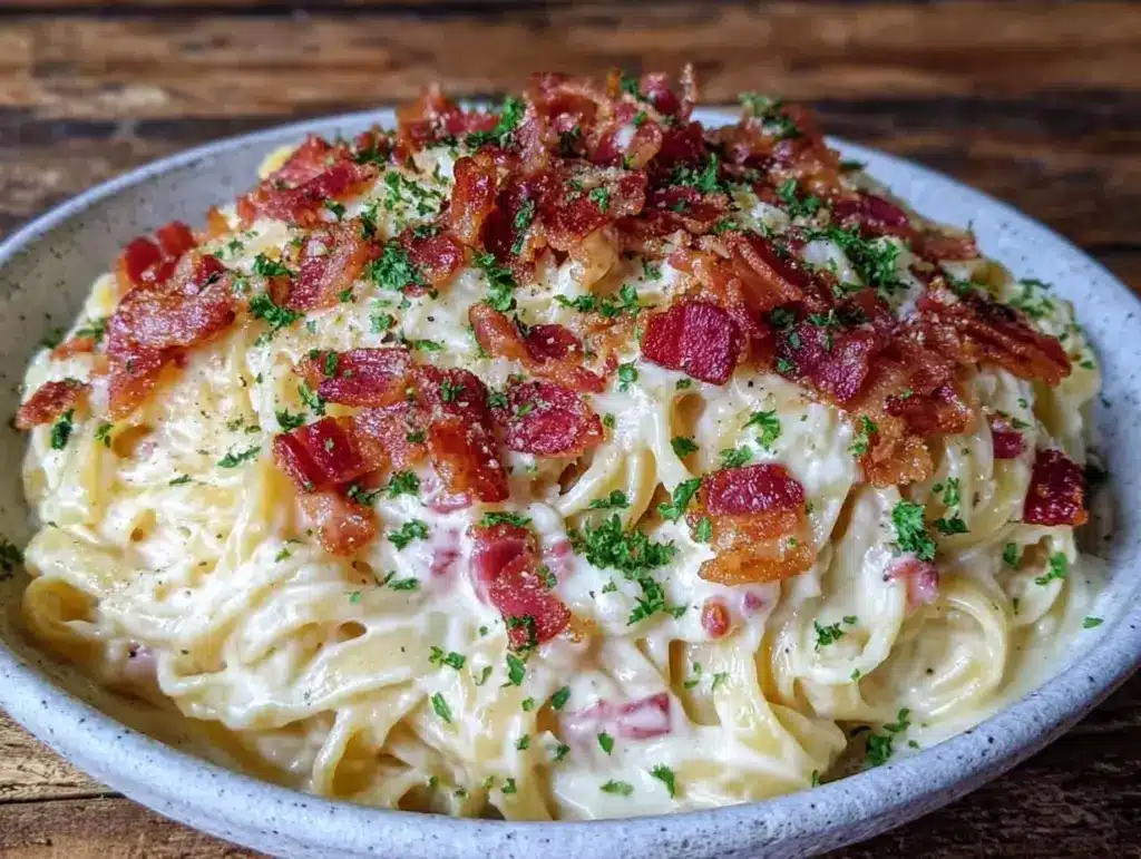 creamy classic fettuccine Alfredo - featured image