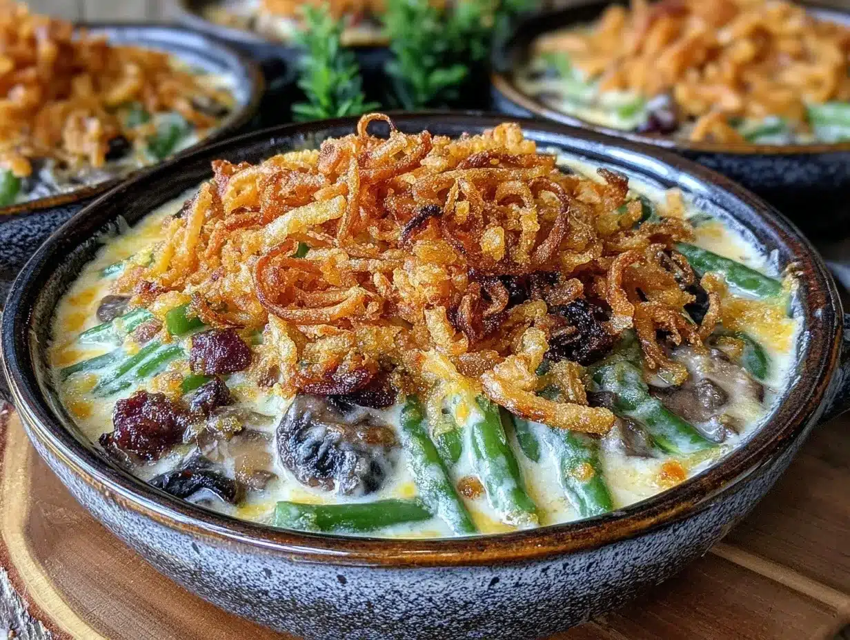 creamy classic green bean casserole preparation steps