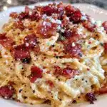 creamy classic pasta carbonara - featured image