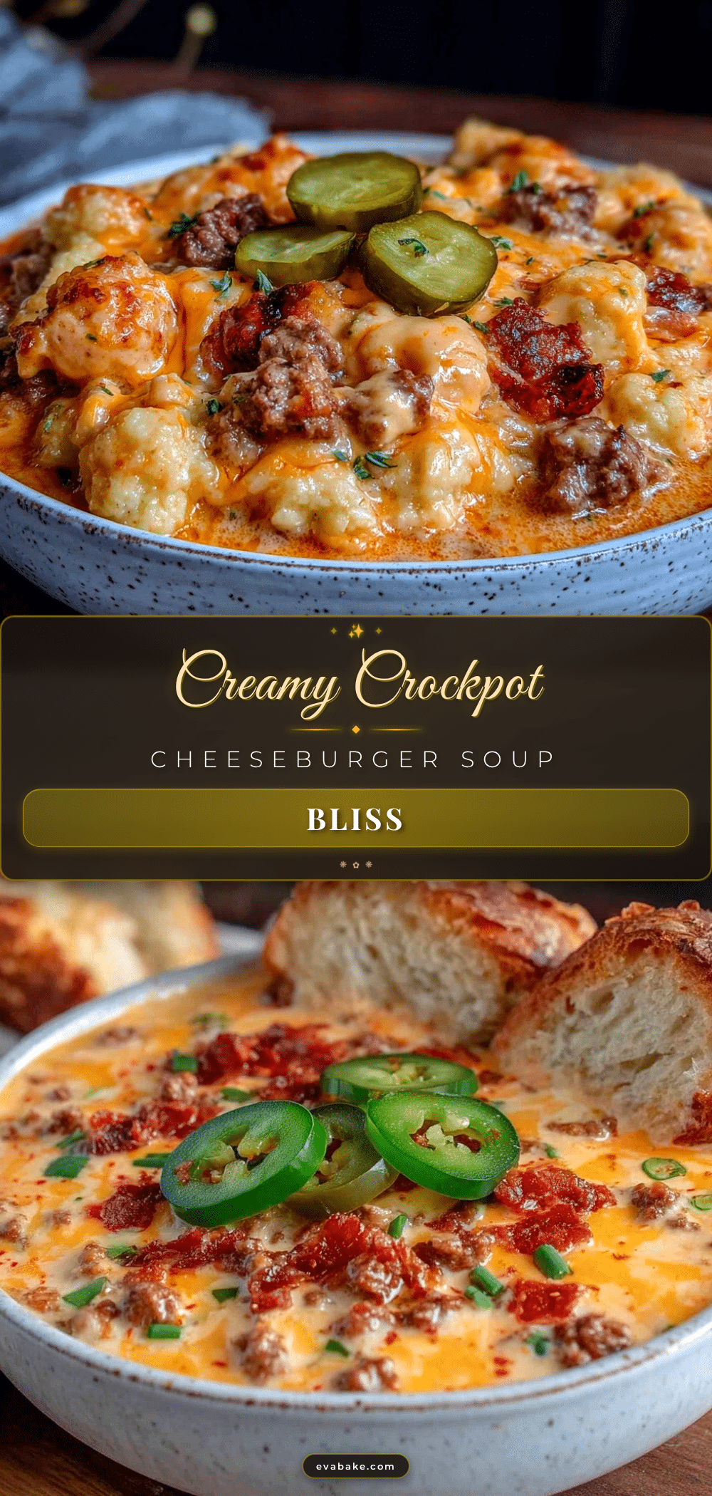 creamy crockpot cheeseburger soup recipe