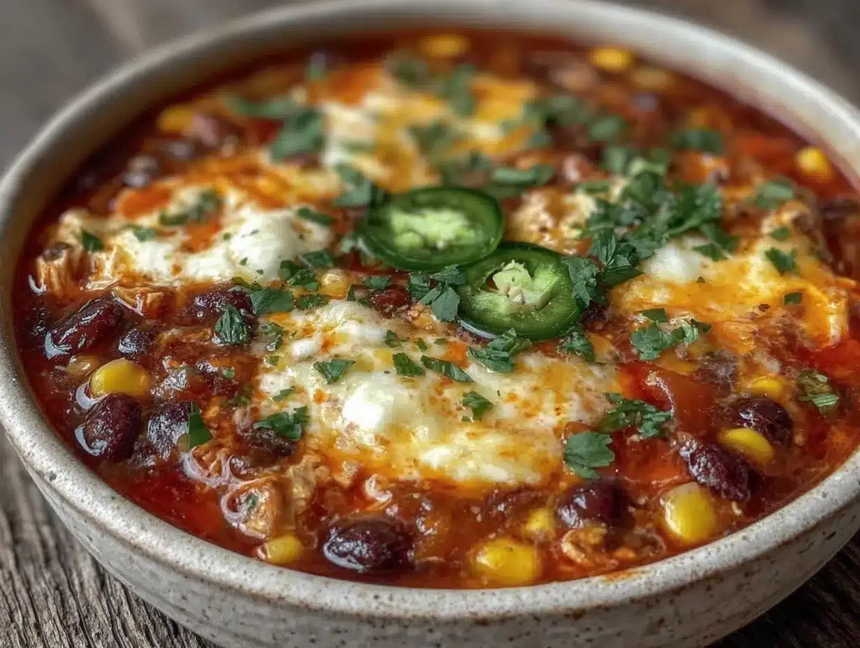 creamy crockpot chicken taco soup preparation steps