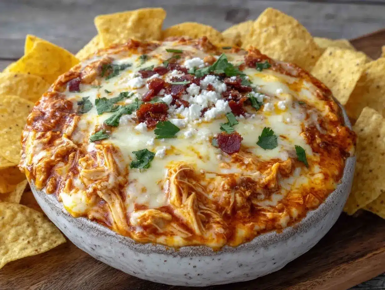 creamy crockpot chicken tinga dip preparation steps