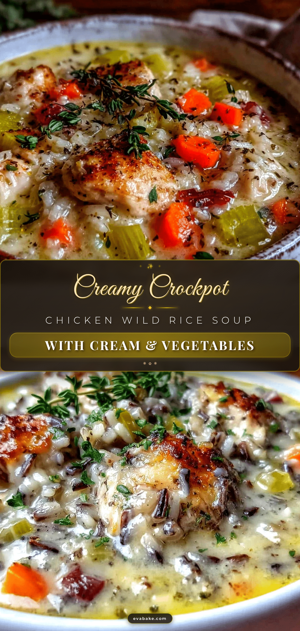 creamy crockpot chicken wild rice soup recipe