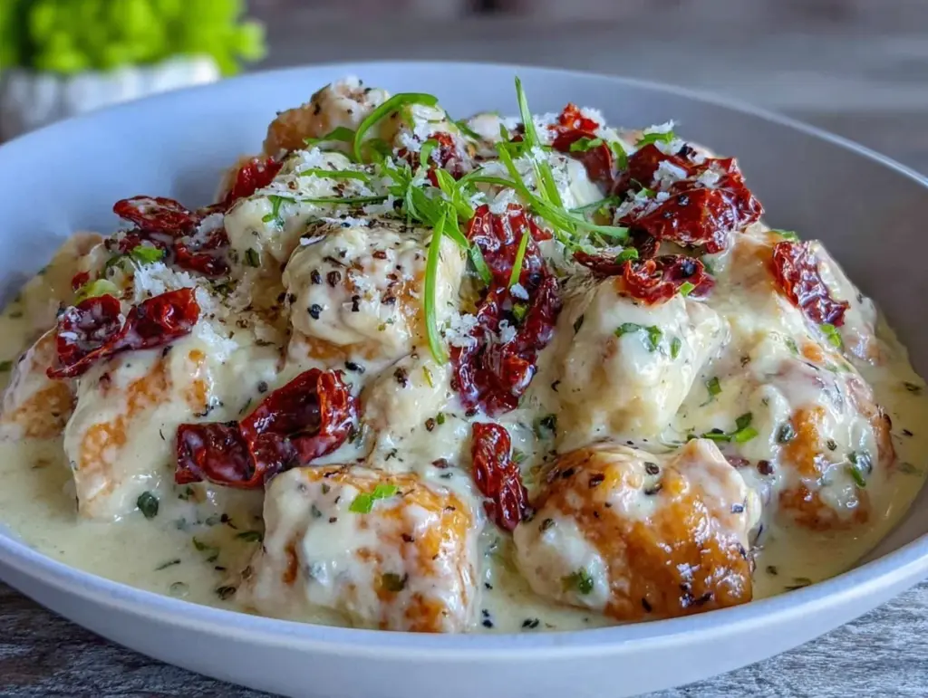 creamy crockpot marry me chicken soup - featured image