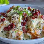 creamy crockpot marry me chicken soup - featured image