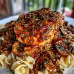 creamy garlic chicken marsala - featured image