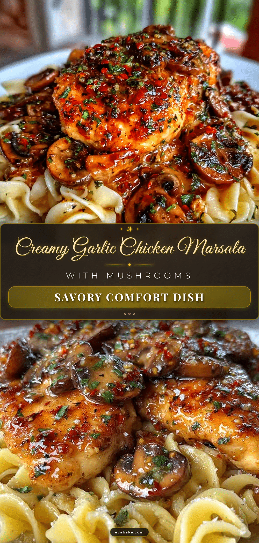 creamy garlic chicken marsala recipe