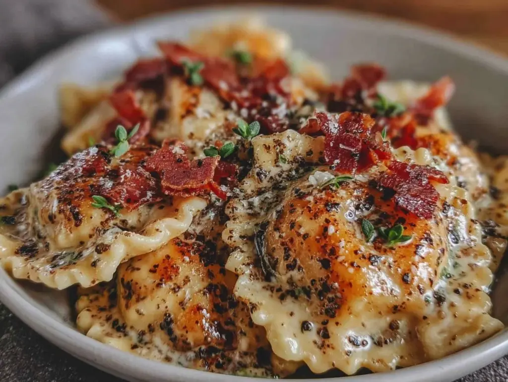 creamy lobster ravioli - featured image