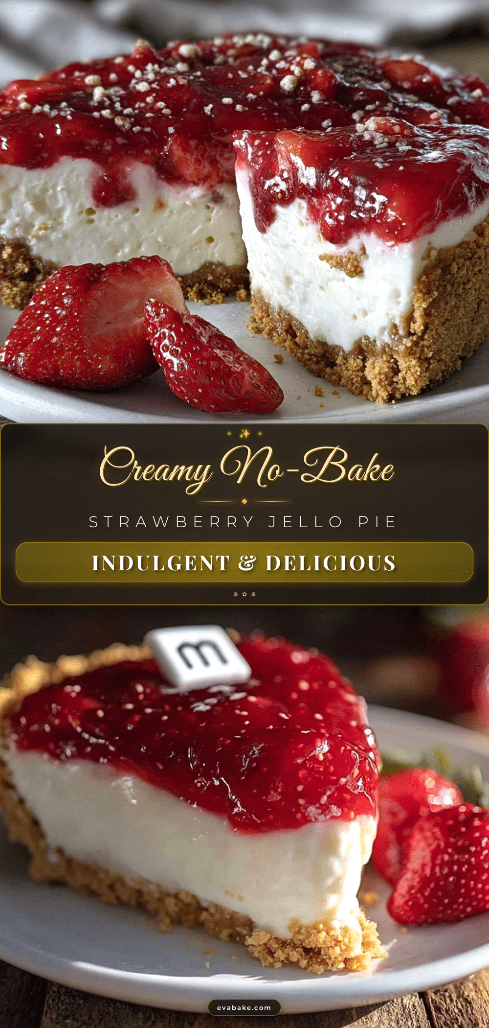 creamy no-bake strawberry jello pie recipe
