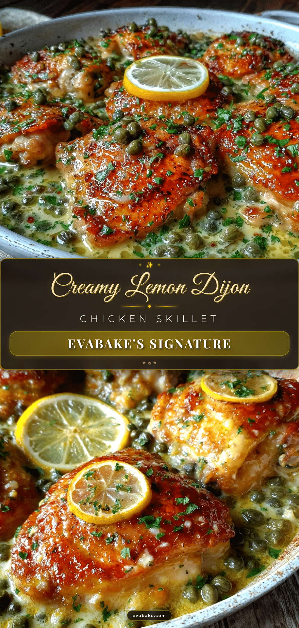 creamy one-pan lemon dijon chicken recipe