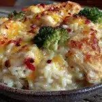 creamy one-pot cheesy chicken and rice - featured image
