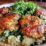 creamy one-pot garlic parmesan chicken and rice - featured image