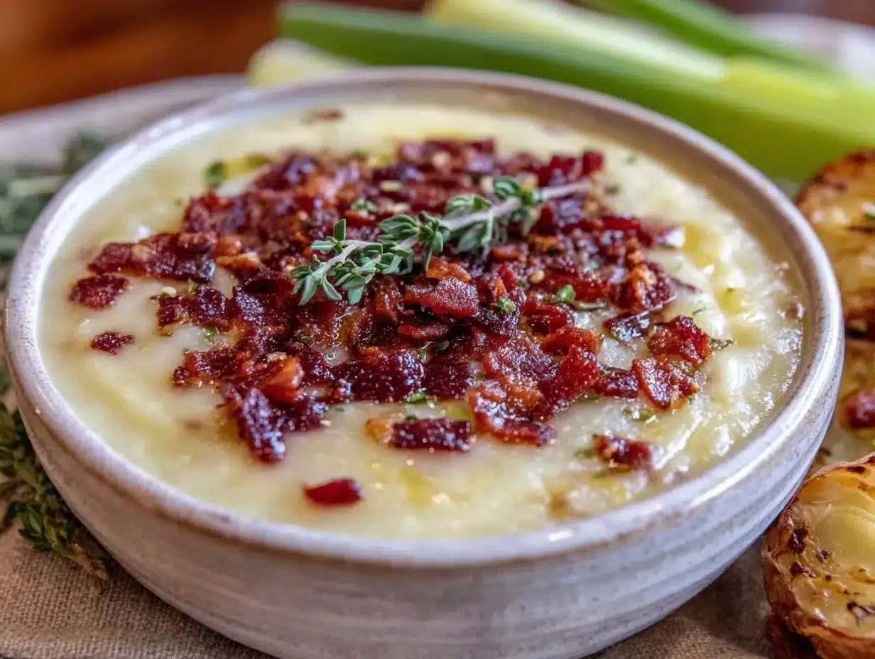 creamy roasted potato and leek soup preparation steps