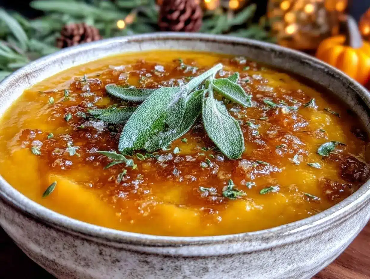 creamy slow cooker butternut squash soup preparation steps