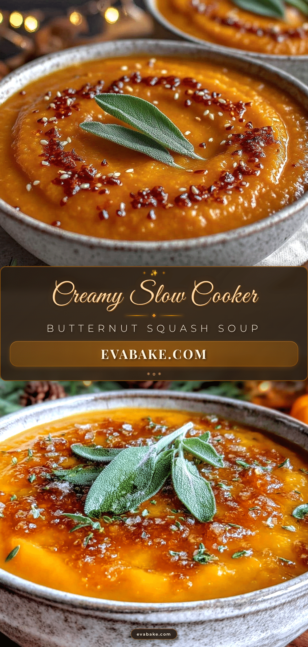 creamy slow cooker butternut squash soup recipe