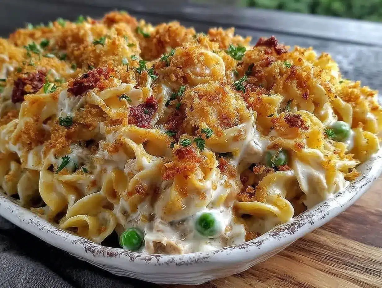 creamy tuna noodle casserole preparation steps