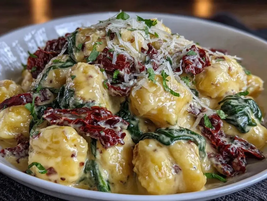 creamy tuscan gnocchi - featured image