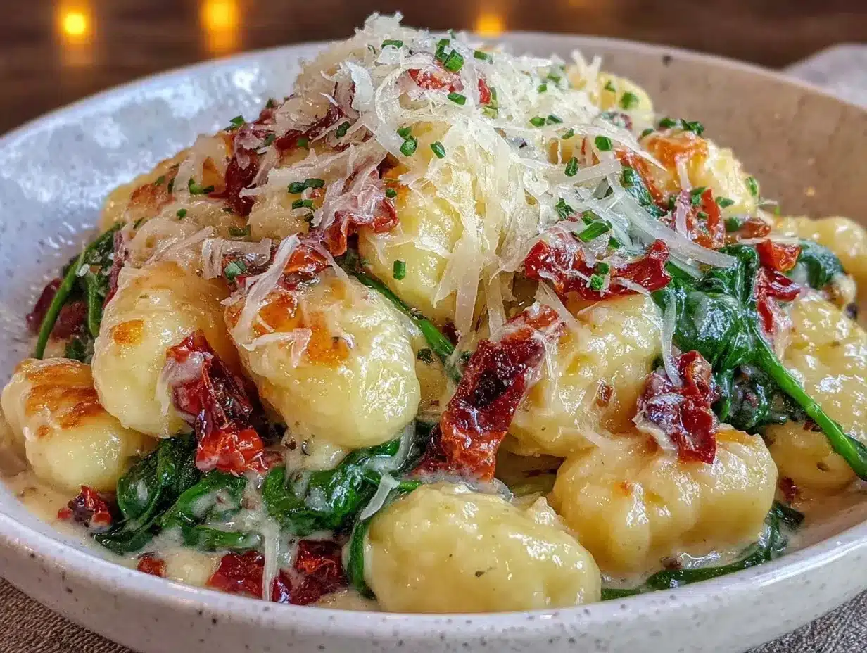 creamy tuscan gnocchi preparation steps