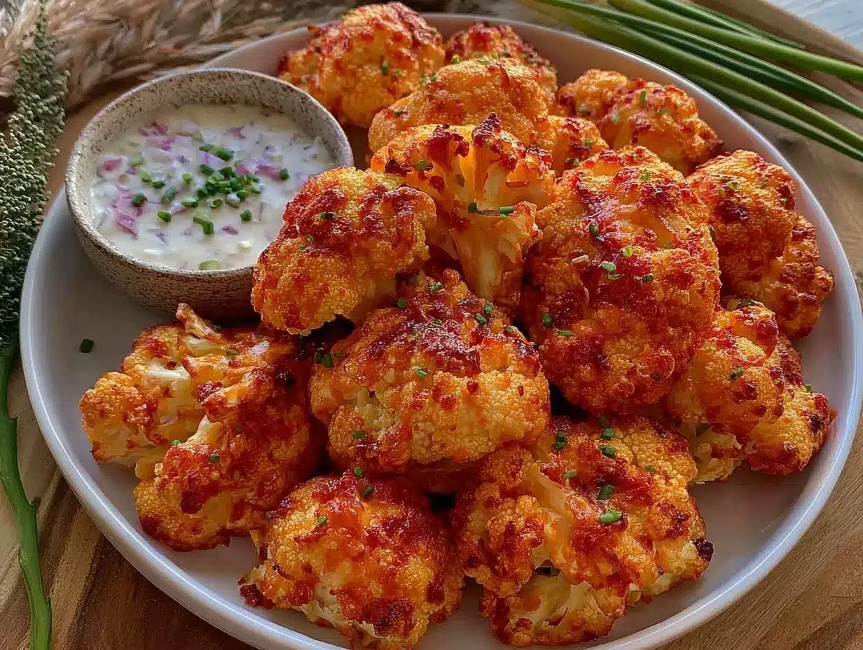crispy air fryer buffalo cauliflower bites preparation steps
