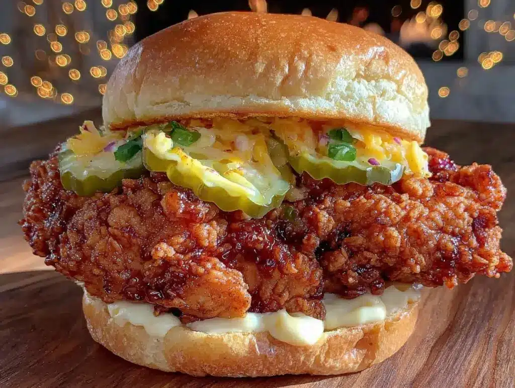 crispy air fryer chick-fil-a style chicken sandwich - featured image