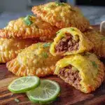 crispy air fryer chicken empanadas - featured image