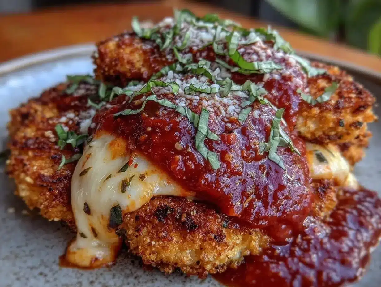 crispy air fryer chicken parmesan preparation steps