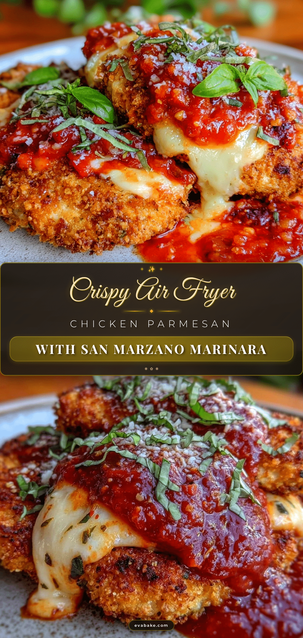 crispy air fryer chicken parmesan recipe