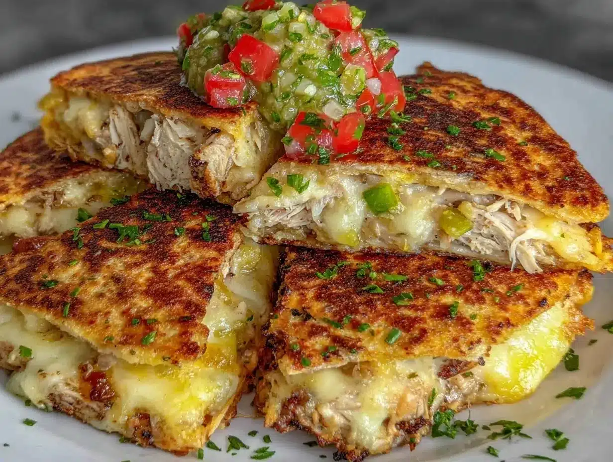 crispy air fryer chicken quesadillas preparation steps