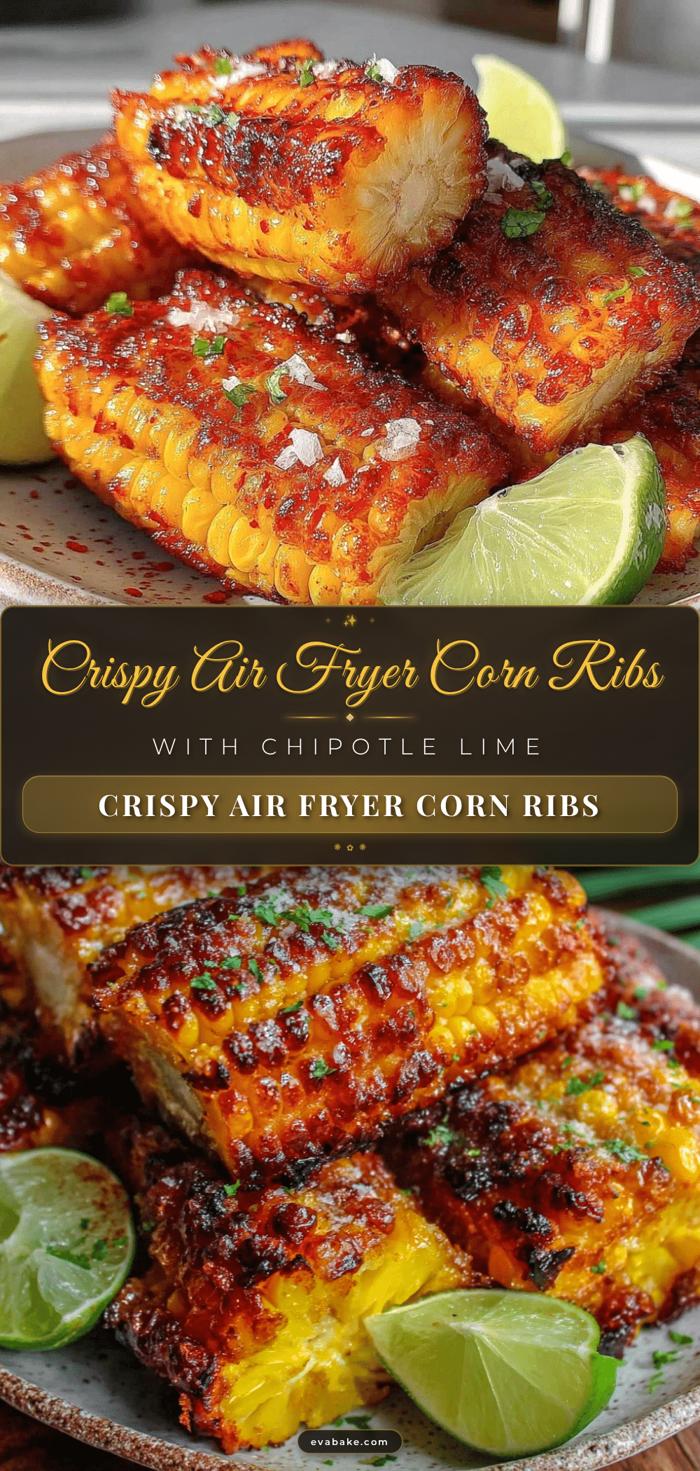 crispy air fryer corn ribs recipe