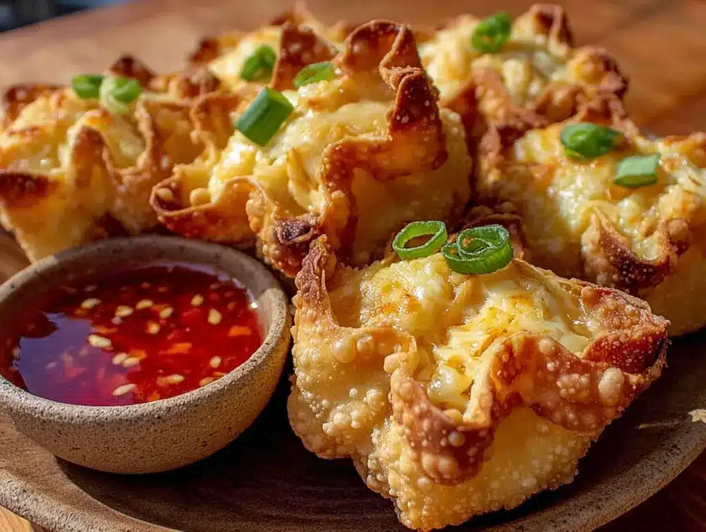 crispy air fryer crab rangoon recipe - featured image